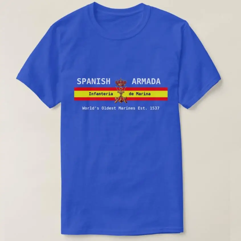 Spanish Armada Royal Marines Infanteria De Marina Men T-Shirt Short Sleeve Casual 100% Cotton O-Neck Summer Shirt