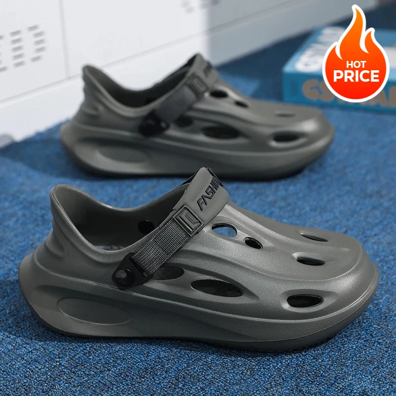 

Сандалии на плоской подошве, мужская обувь, мужские садовые сандалии на платформе, мужские летние сандалии, мужские кроссовки, уличные шлепанцы, домашние сабо