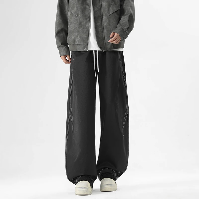 【Mirrordust】Новые осенние мужские брюки Scimitar, свободные повседневные широкие брюки High Street, универсальные длинные брюки