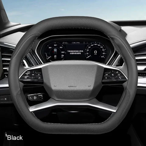 Чехол на руль автомобиля для Audi Q4 etron Q5 etron 2022 2023 2024, оплетка на защиту рулевого колеса