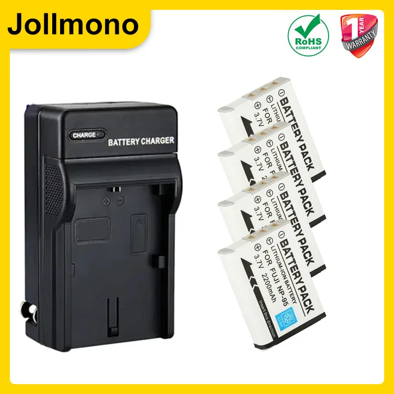 2200mAh NP-95 NP95 Battery+LCD USB Charger For FUJIFILM NP-95 F30 F31 F30fd F31fd 3D W1 X100T X100S X100 X-S1 3DW1