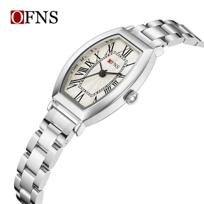 OFNS2025 New1562 reloj de mujer de moda Simple Retro ligero de lujo reloj de cuarzo para mujer impermeable de lujo ligero de negocios
