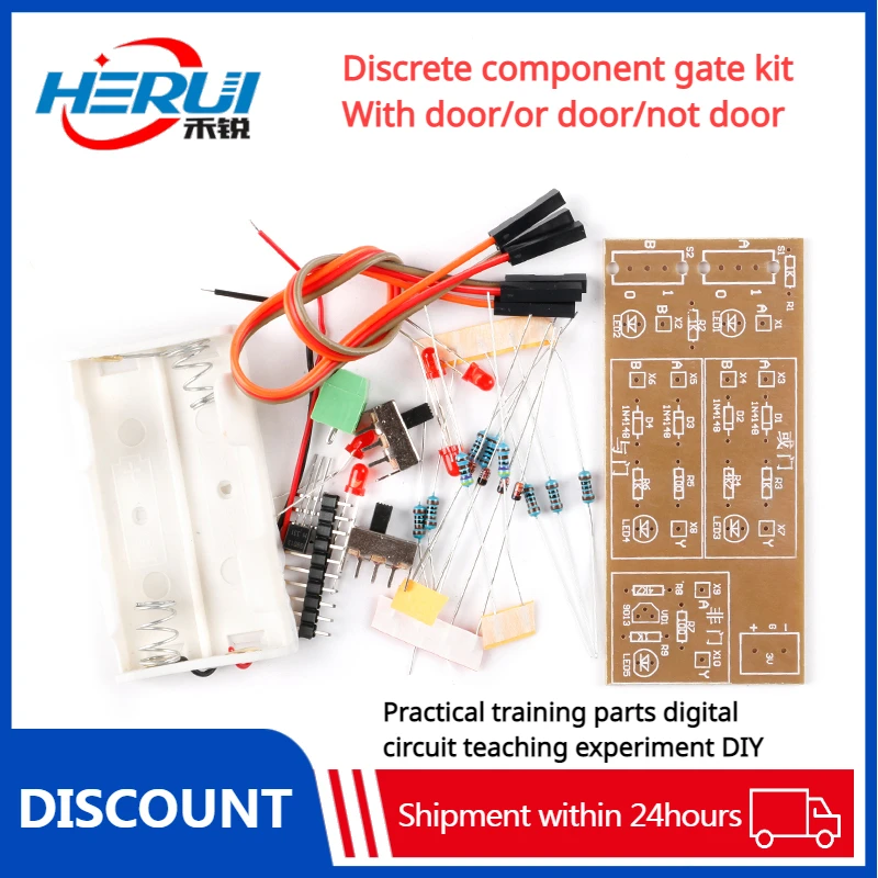 Discrete component gate circuit kit and door or door not door practical training discrete digital circuit teaching experimenDIY