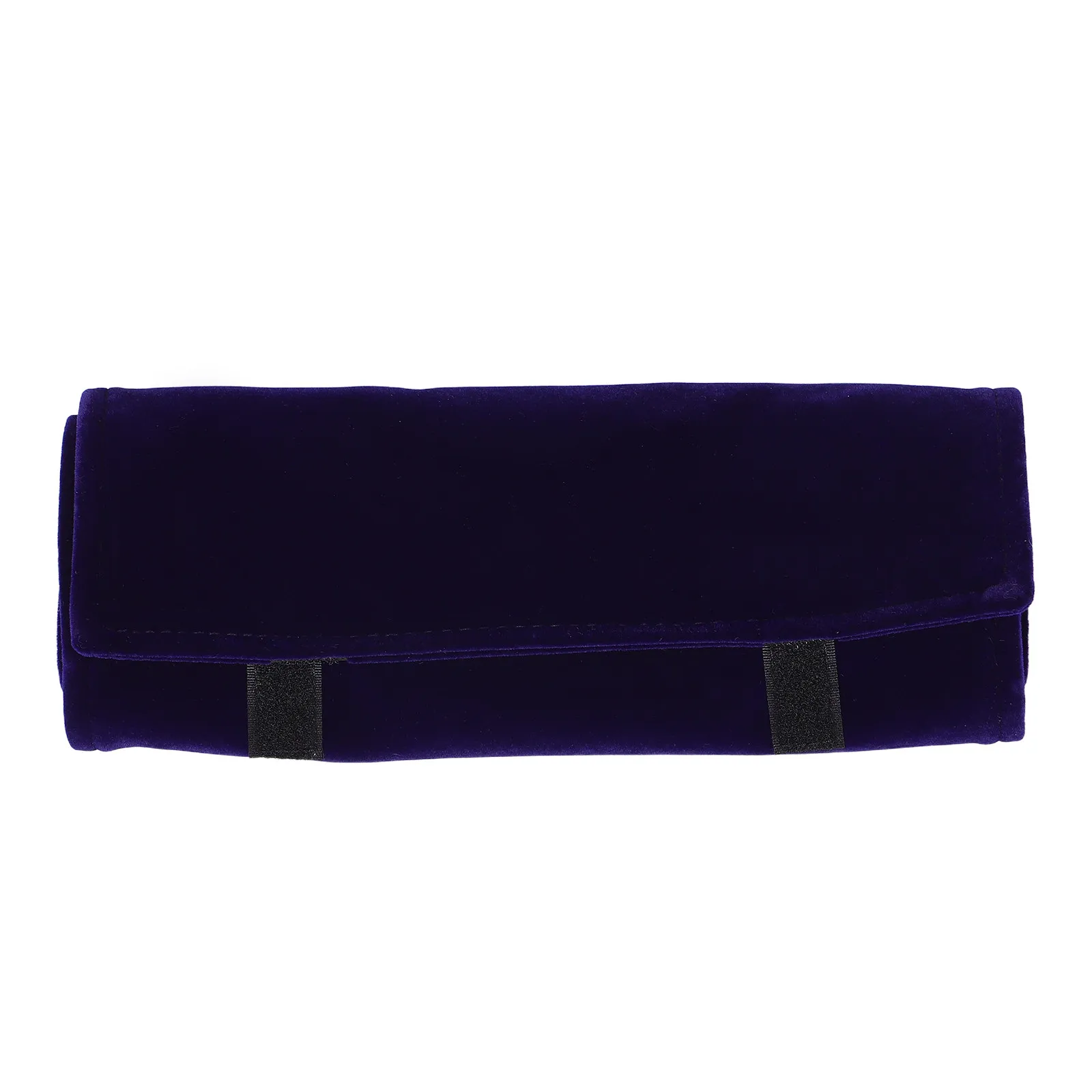 

Travel Jewelry Bag Roll Soft Organizer Pouch for Necklace Bracelet Earrings Ring Watch Bangle Blue Jewelry Rolls for Storage