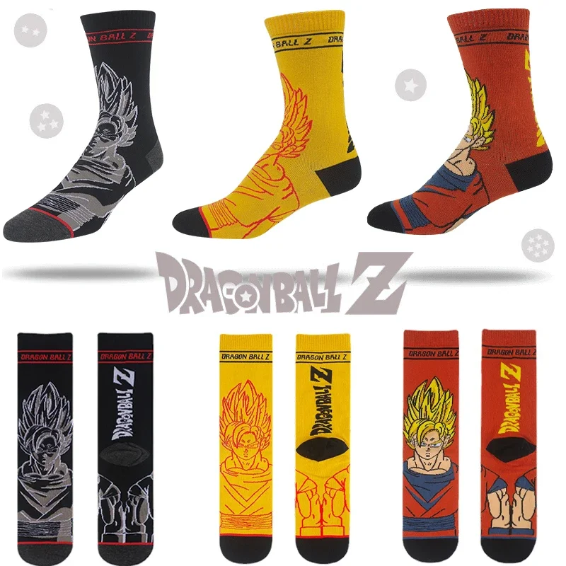 Dragon Ball Socks Personalized Son Goku Long Socks Anime Men Hip Hop Cotton Tube Sock Cartoon Breathable Skateboard Sock Gifts