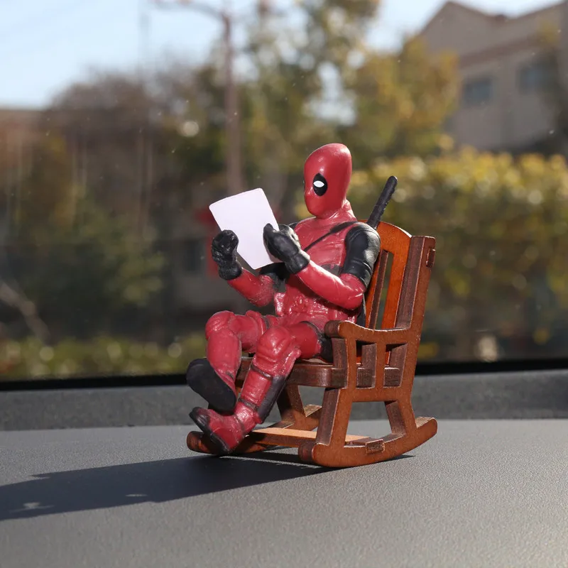 Gorąca Wyprzedaż Marvel Deadpool Figurki Akcji Anime Model Samochodu Kawaii Klasyczne Zabawki Ozdoby do Sypialni Modny Wystrój Domu Prezent dla Dzieci