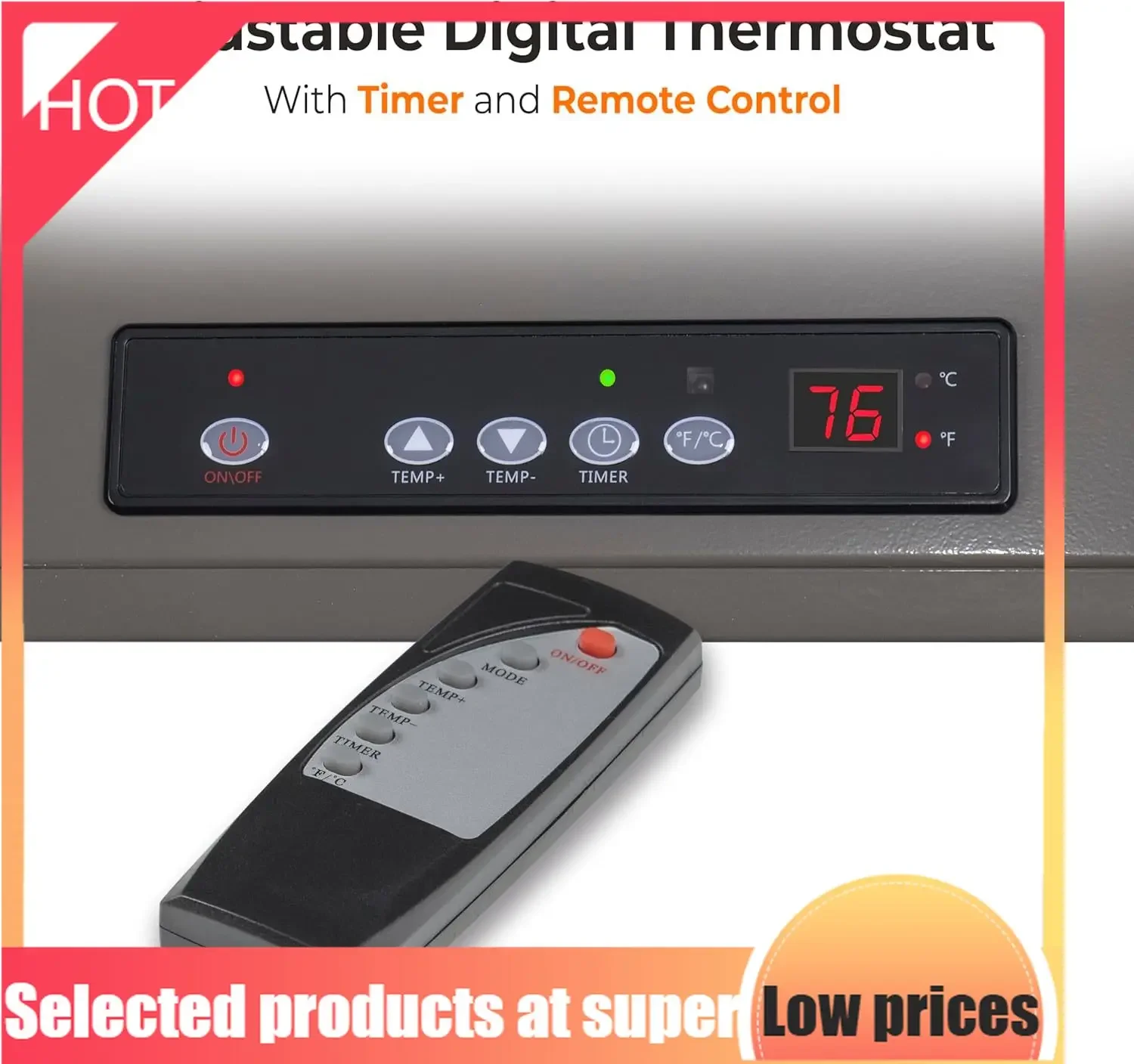 

Competitive Item-10,000W Hard-Wired Garage Heater – Industrial & Commercial Ceiling Mount, 240V Fan-Forced Heater With Remote, D