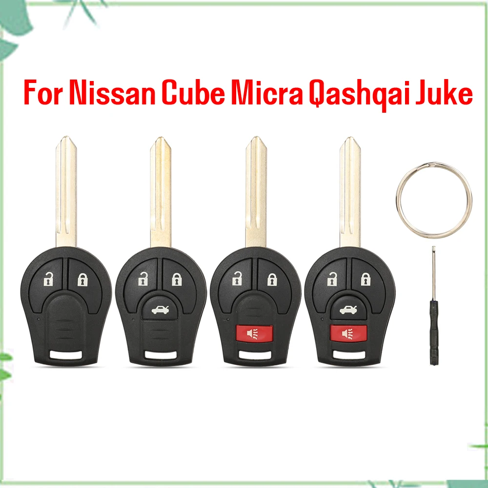 jingyuqin New Smart Flip Folding Remote Car Key Case Shell Styling Fob For Nissan Cube Micra Qashqai Juke