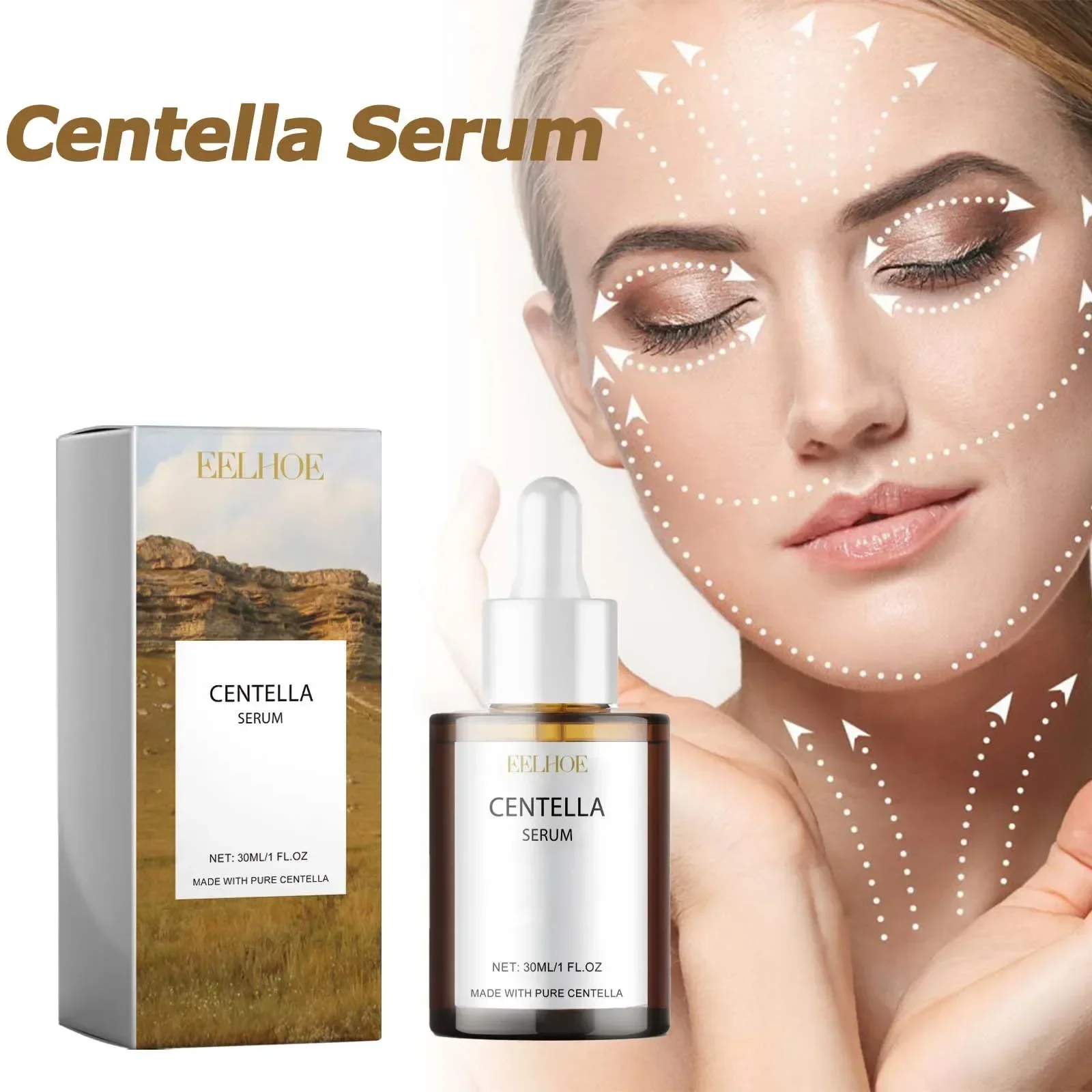 

Centella asiatica essence nourishes and improves dry skin, smoothes, moisturizes and protects skin with essence