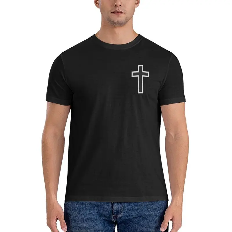 カスタム男性パワーの名前でイエス Tシャツ半袖コットン Tシャツカジュアルキリスト教信仰 Tシャツスリムフィット服