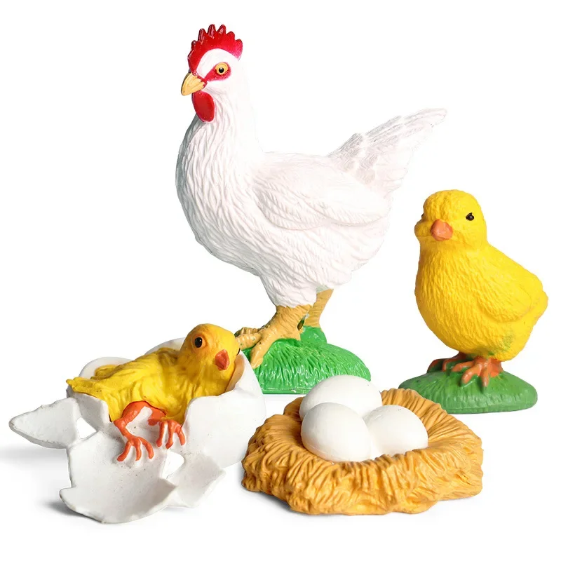 シミュレーション動物モデルミニ家禽動物昆虫カエルカメアリオンドリイナゴ昆虫の成長サイクルモンテッソーリ教材おもちゃ