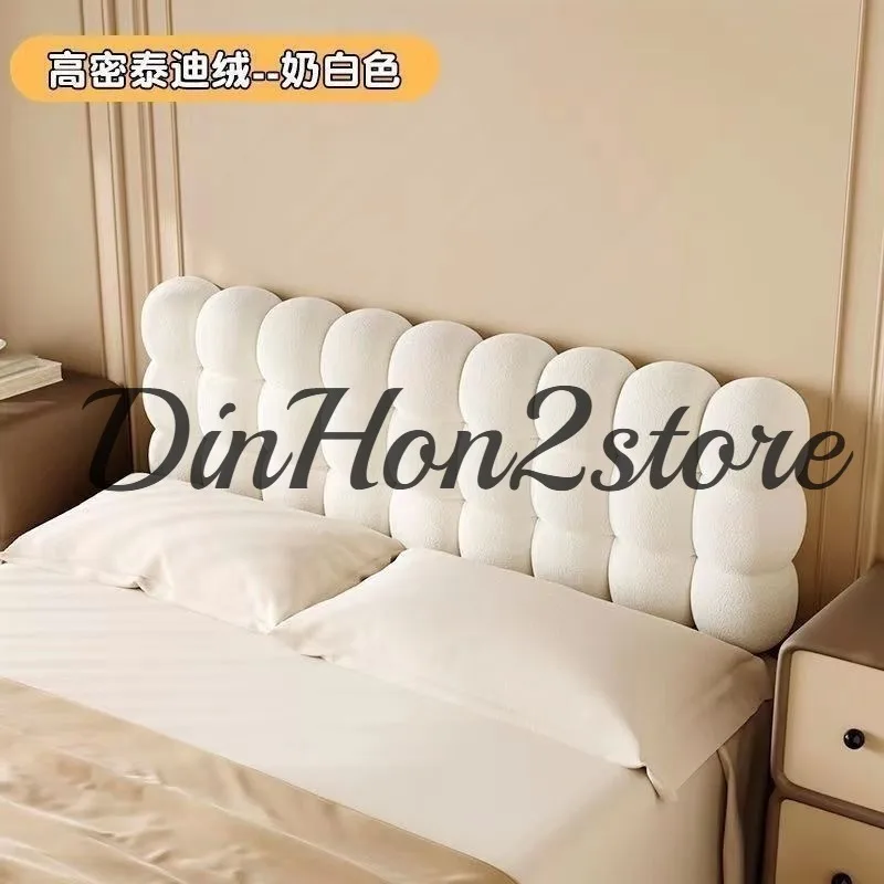 Bedside Backrest, Velvet Snowball, Home Cushion, Bedroom Cream, Thickened Tatami, New Upholstery Pillow