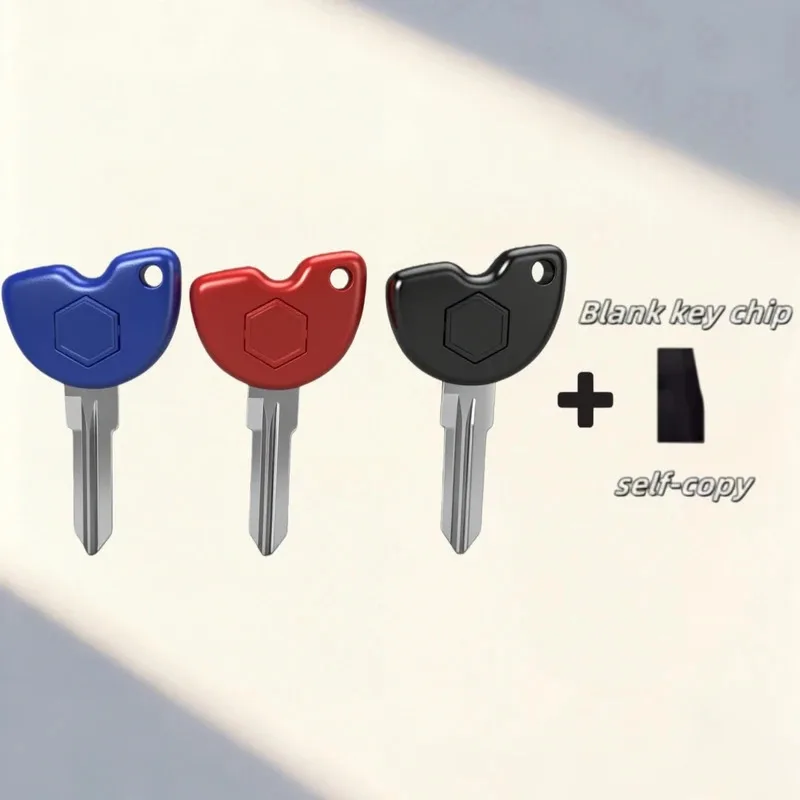 Llave virgen para Piaggio Medley rsmax250ie Vespa GTS, GTV, GT S 125, 200, 250, 300, llaves de repuesto para motocicleta con ranura para chip