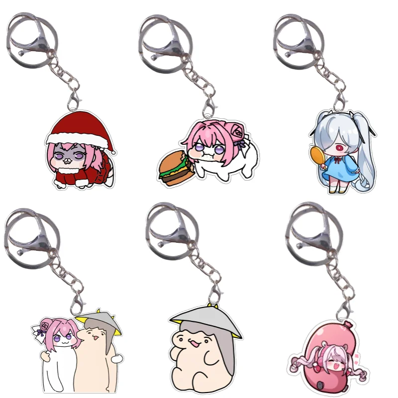 NIKKE Keychain The Goddess of Victory Christmas Doro Hongbuki Tortoise Scarlet Cinderella Anime Game Acrylic Collection Pendant