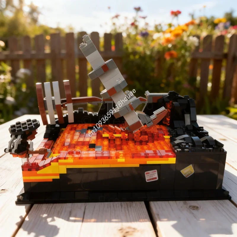 

1230 деталей MOC Battle the Heroes: Кинетическая диорама «Звездная модель» — Рождественский подарок, конструктор, креативная идея, игрушка из кирпичиков для детей на День рождения