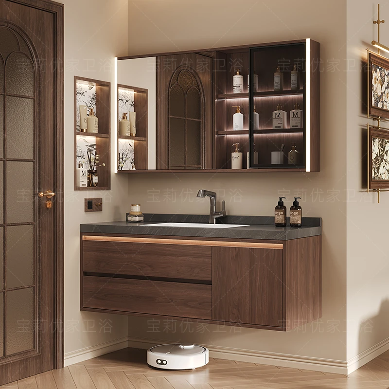 

Decorations Luxury Cupboard Modern Space Saver Organizer Storage Wall Bathroom Cabinet Accessories Gabinete Trendy Furniture
