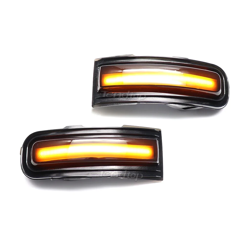 2Pcs LED Side Mirror Blinker Arrow Sequential Flasher Repeater Dynamic Turn Signal Light  For Jeep Renegade 2015-2022