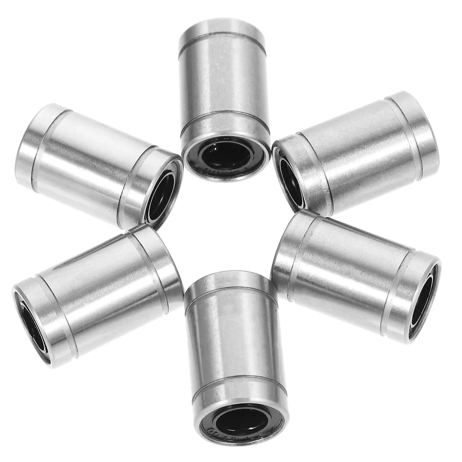 6Pcs Linear Ball Bearing Bushing High Precision Sealed Steel Linear Motion Bearing for 3D Printer Engraving Machine Cnc