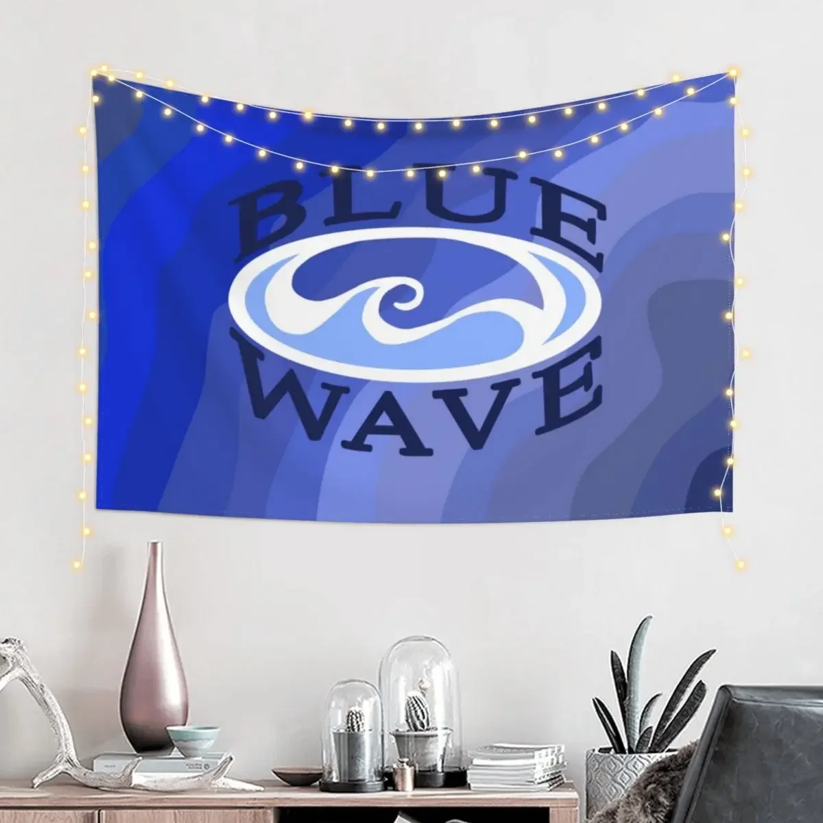 Geneseo Swim & Dive Blue Wave Tapestry Home Decoration Home And Comfort Decor Decorations For Room Tapestry