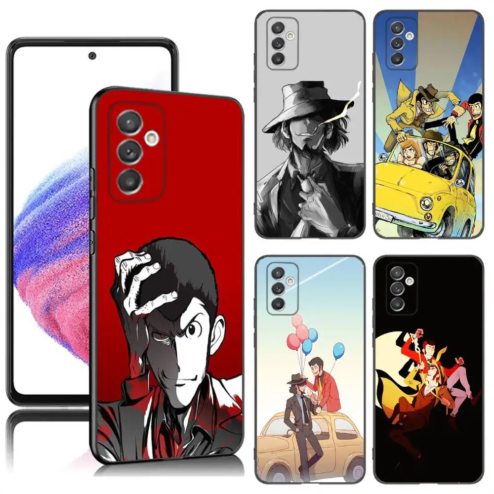 

L-Lupin the Third Phone Case For Samsung S24,23,22,30,21,10,9,Ultra,Plus,Lite,FE,5G Black Soft Case