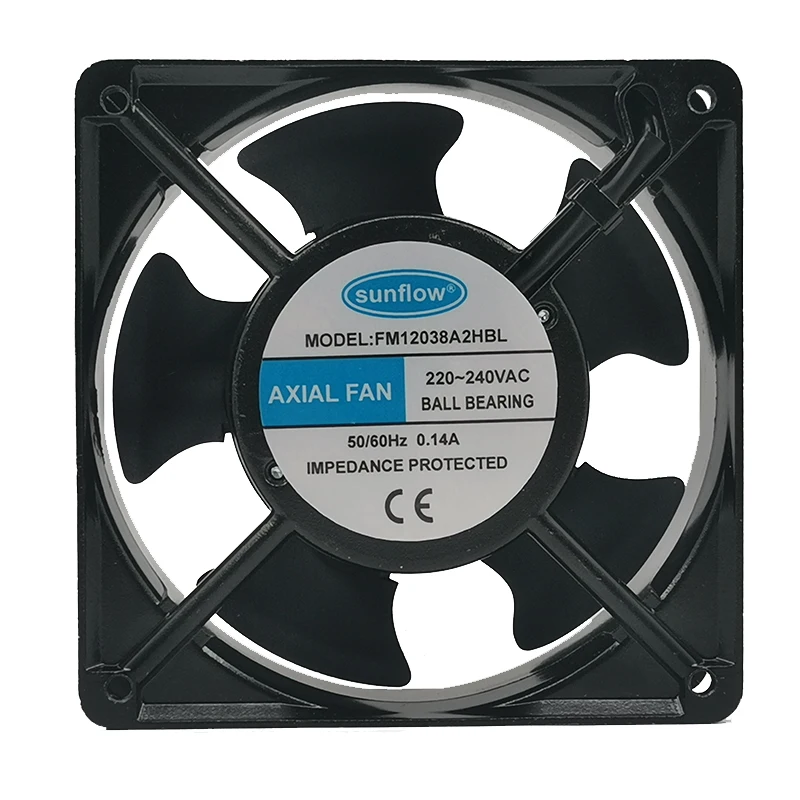 Wuxi SEG SUNFLOW ball axial fan FM12038A2HBL 12CM 120MM 120*120*38mm 220V 0.14a cooling fan