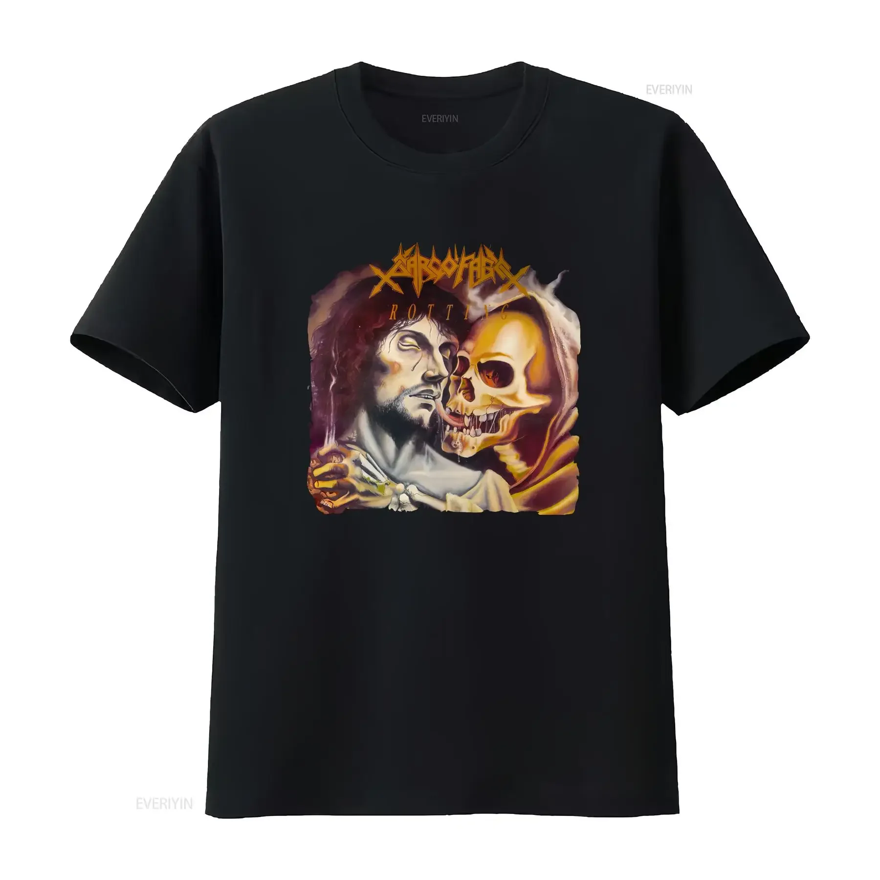 Band Sarcofago T Shirt For Cotton BL2 768 vintage Washed designer clothes Unisex Soft Slightly homme Stylish graphic Breathable