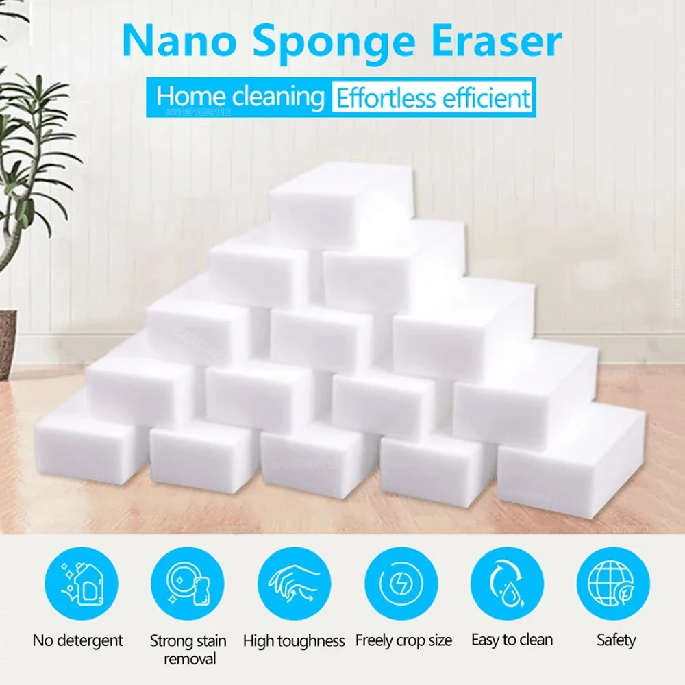 10/20/50/100Pcs Melamine Sponge Magic Sponge Eraser Eraser Cleaner Cleaning Sponges for Kitchen Bathroom Cleaning Tools 2030 image 2