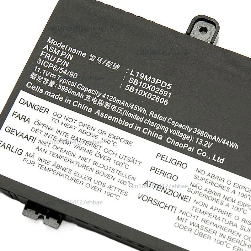 L19M3PD5 L19C3PD5 L19D3PD5 بطارية الكمبيوتر المحمول ل ثينك باد E14 E15 Gen 2 3 4