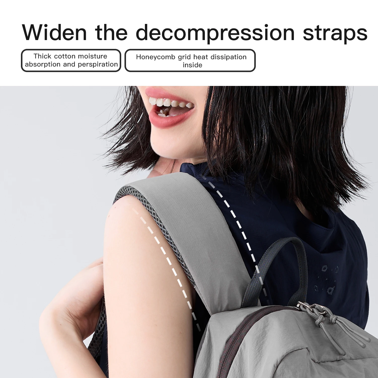 EPOL حقيبة السفر المرأة أكسفورد سعة كبيرة مقاوم للماء خفيفة الوزن حقائب ركاب عادية طائرة المقصورة حقائب الظهر 3068-09 #5