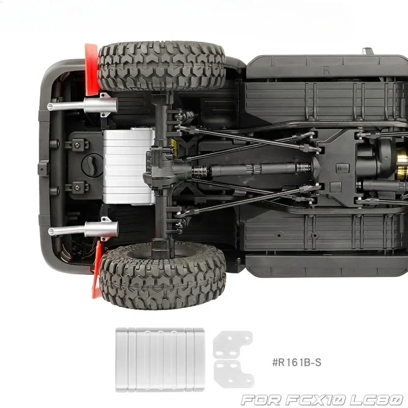 Undercar Fuel Tank Auxiliary Fuel Tank Simulation Modification Accessories for 1/10 RC Crawler Car Trxs FCX10 LC80 DIY Parts