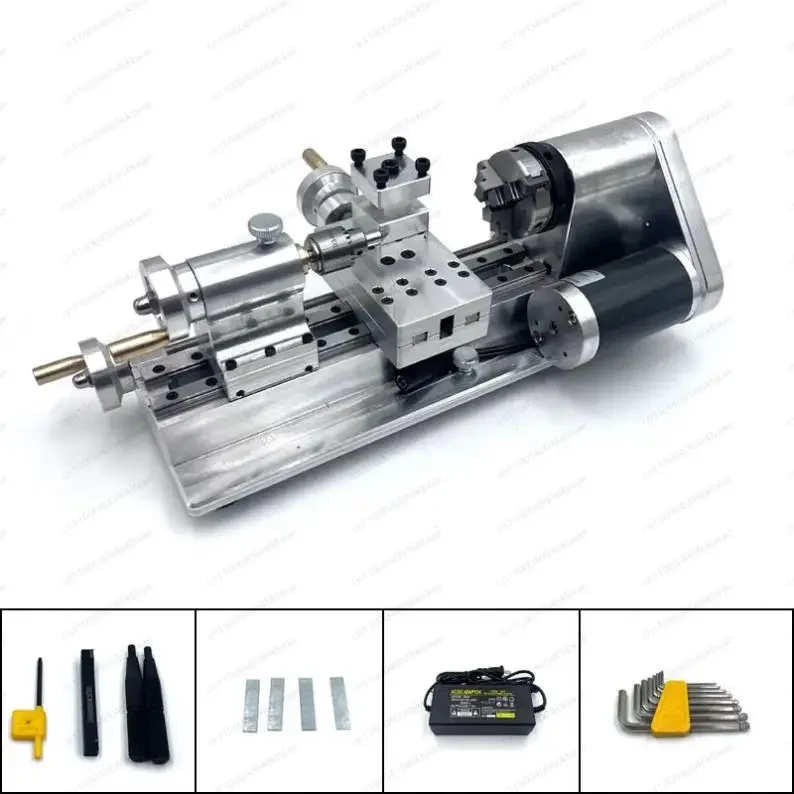 Obrázek 3: Mini torno para kov plocha malý soustruh micro-lathe ac220v dc24v dřevoobráběcí