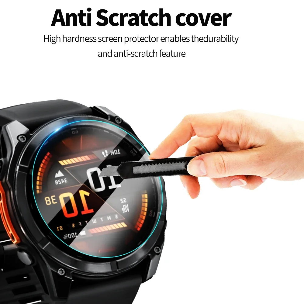 1-5PCS 9H HD Tempered Glass Screen Protectors For Garmin Fenix E 47MM Anti Fingerprint Protective Glass Films For Fenix E