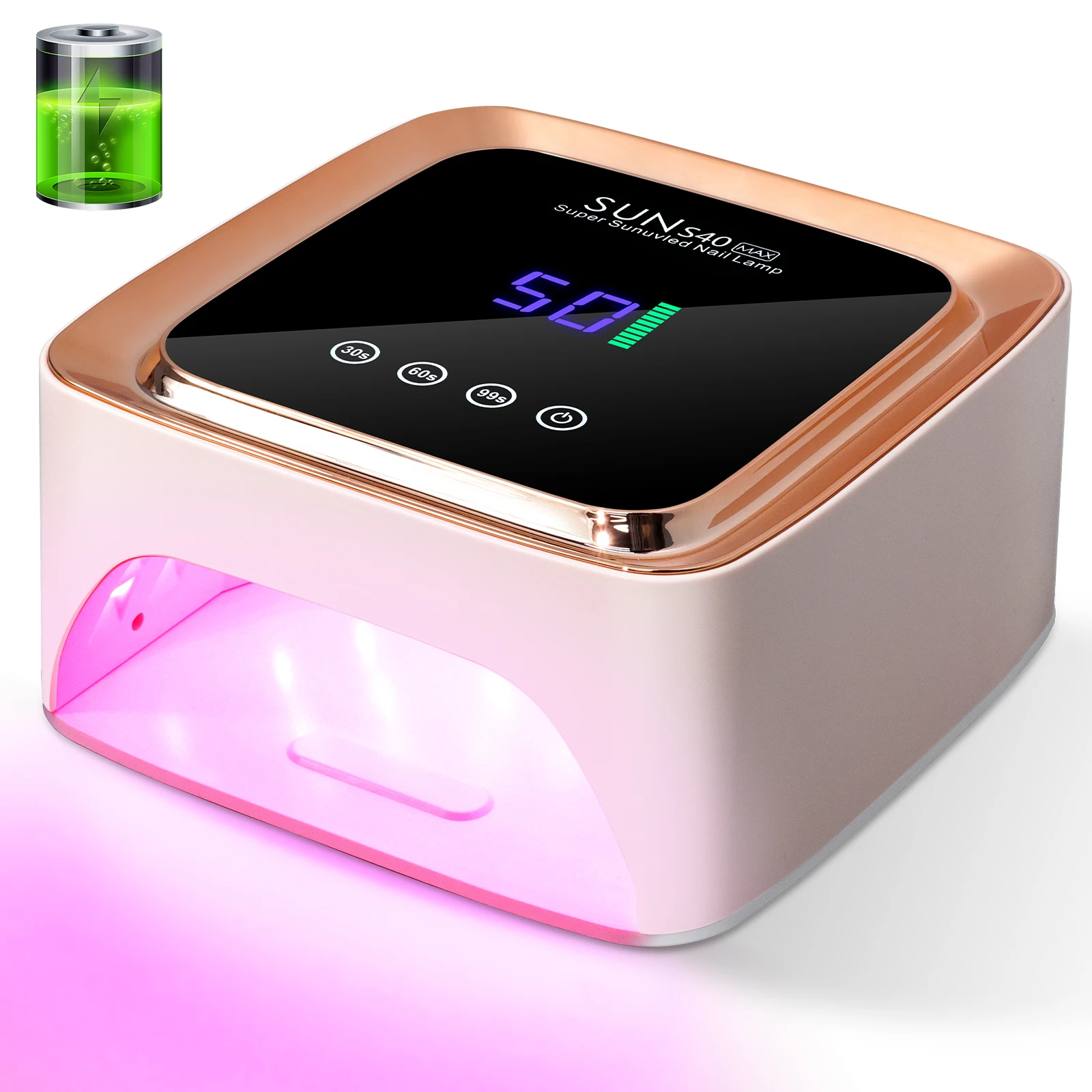 Professionele UV LED-nagellamp 57 LED-lichtkralen Oplaadbare nageldroger Snel genezen van alle gelnagellak Curing Lamp Tool