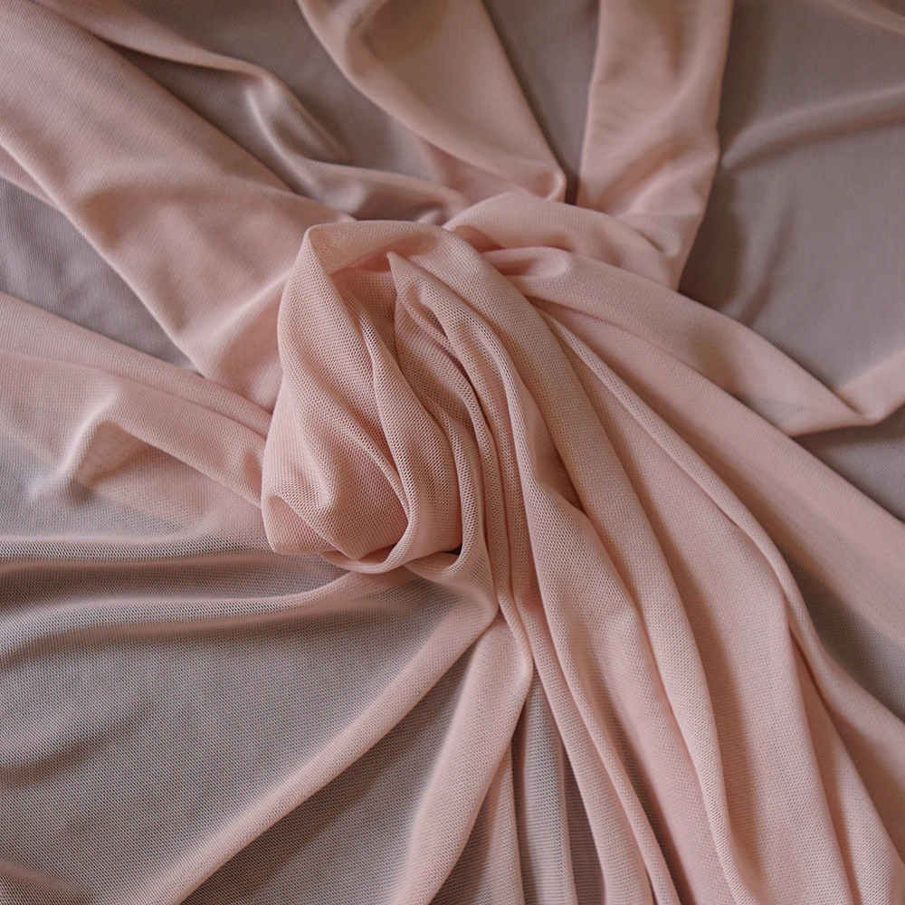 Soft eyelet fabric elastic mesh High stretch spandex mesh dance dress base lining hand sewing material  Yoga wear lining
