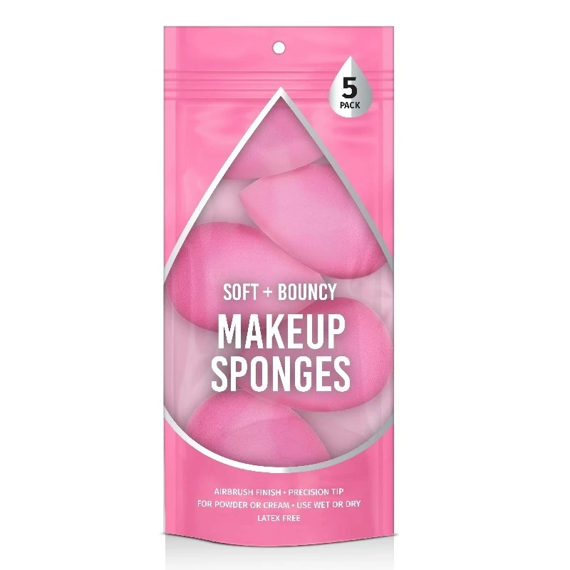 

Soft and Bouncy Face Foundation Makeup Sponge Applicators, 5 pack