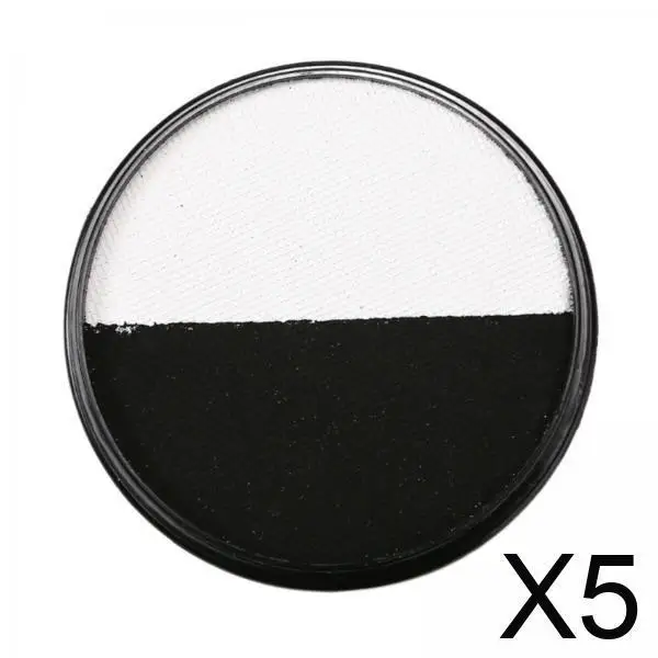 

Two Color Face Body Paint Palette Gentle Washable Pigment for Football Halloween Stage Performance