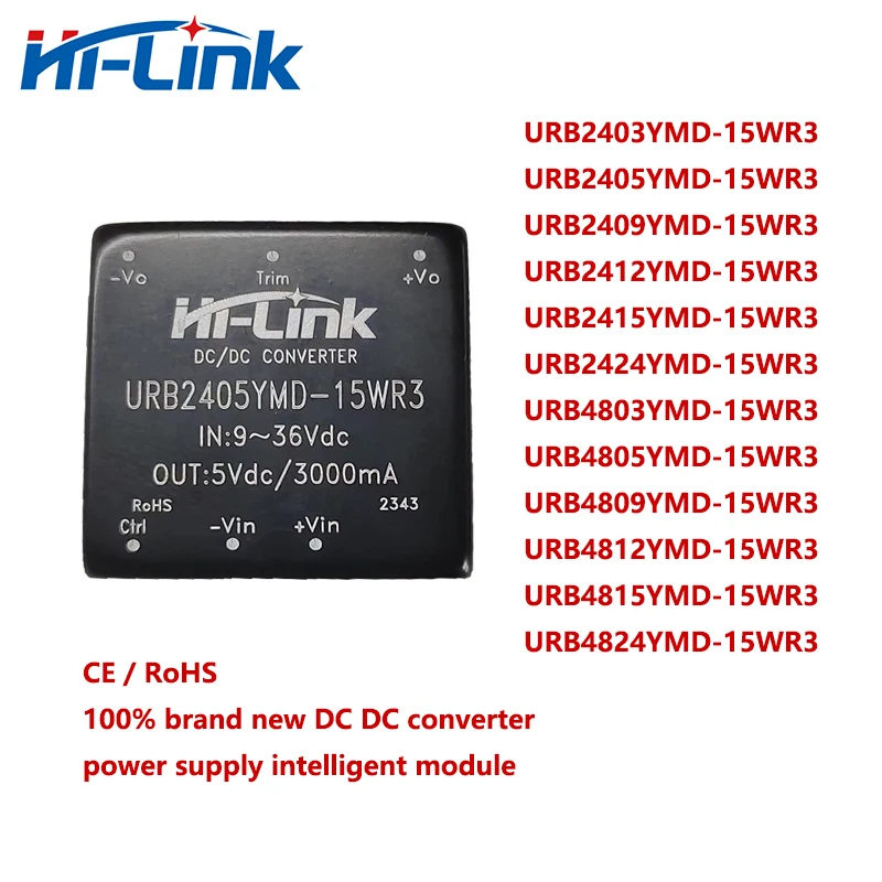 Free shipping Hi-Link New Step Down URB2405YMD-15WR3 15W 5V 3A DC DC Converter Power Supply Intelligent Module High Efficiency