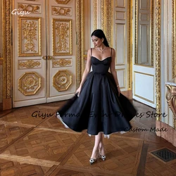 Giyu Simple A Line Evening Dresses Spaghetti Straps Sweetheart Ankle Length Prom Gowns Formal occasion Dress Robe de soiree