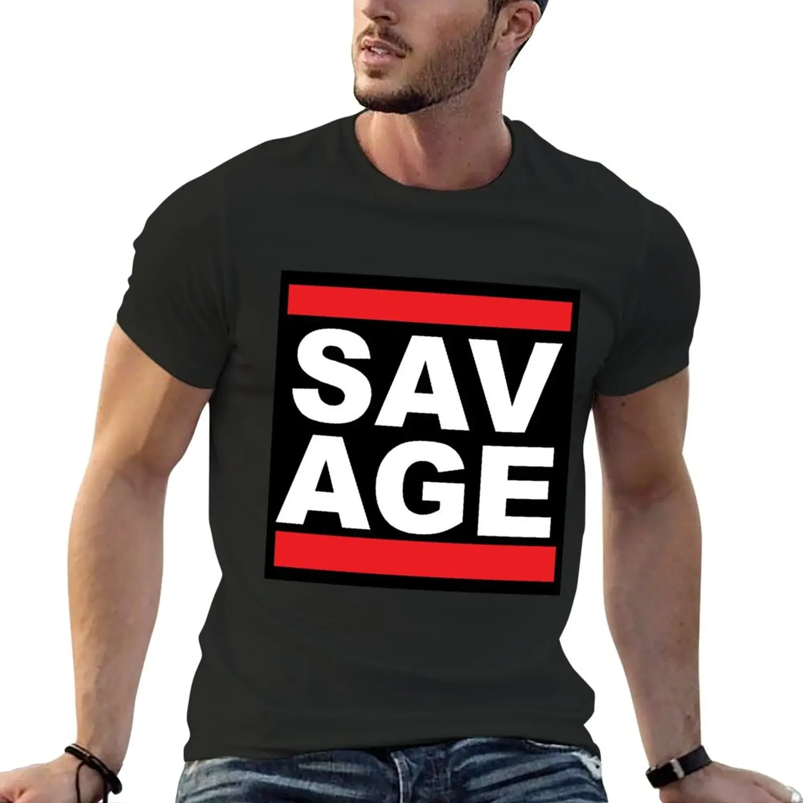 SAVAGE T-Shirt Louboutins funny meme t-shirts street wear summer shirt mens white t shirts