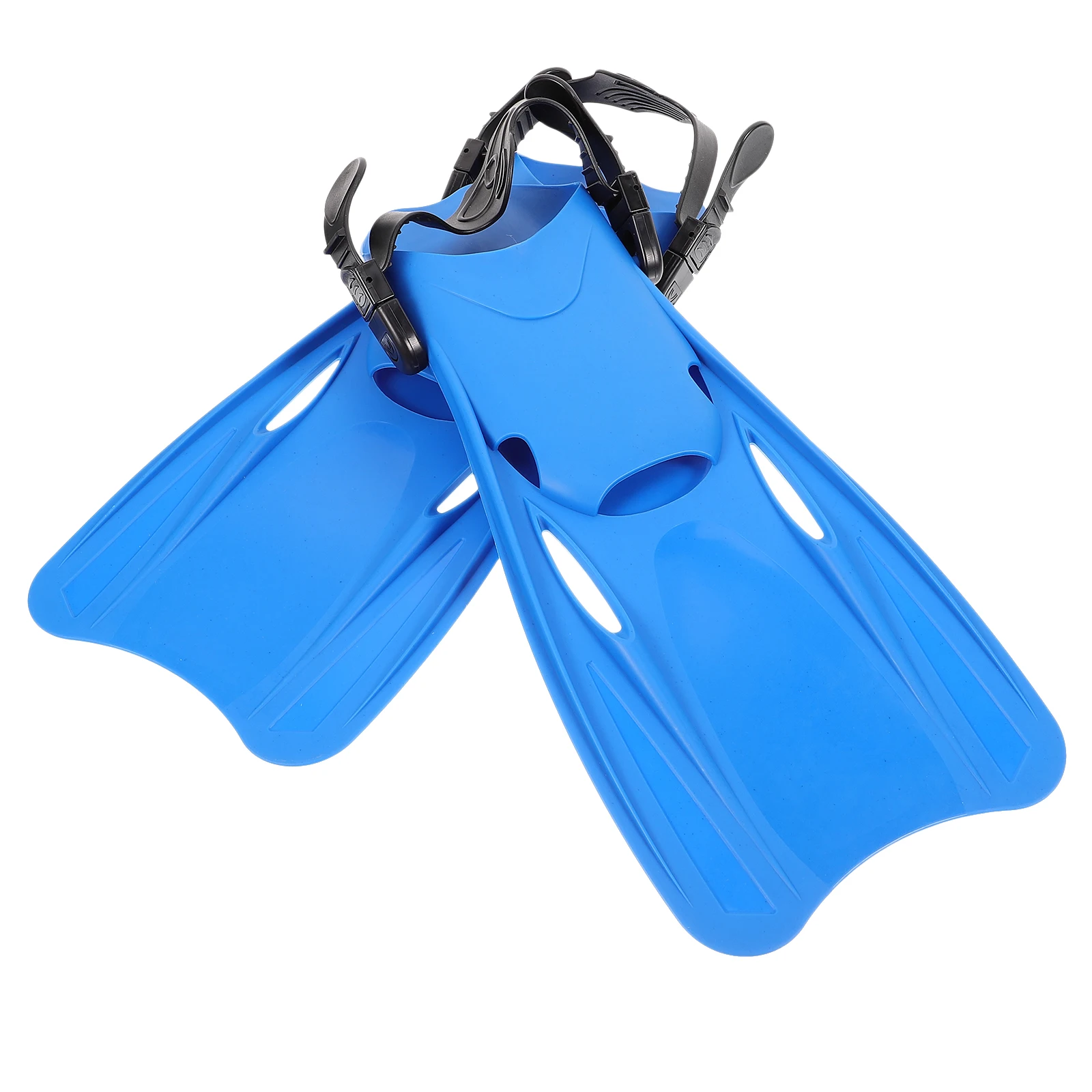 

Diving Fins 1 Pair Blue L Size 39-43 Adjustable Snorkeling Adult Flippers Lightweight Portable Swimming Training
