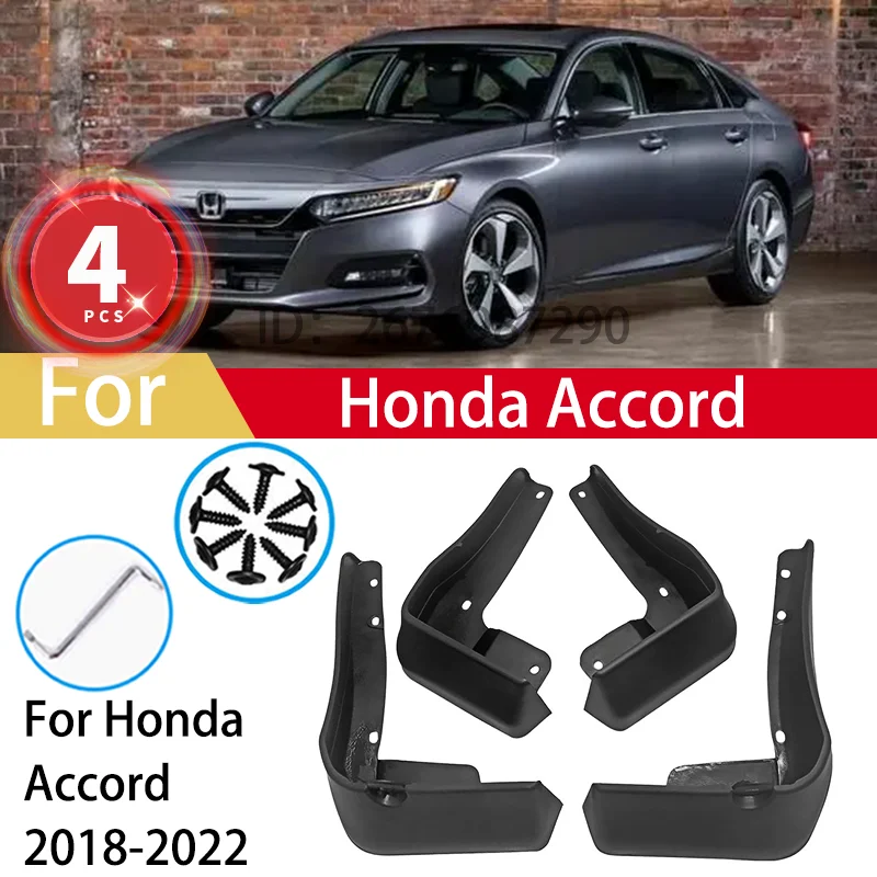 

For Honda Accord CV 10th 2018 2019 2020 2022 Mud Flaps Splash Guards MudFlaps Front Rear Fender Mudguards Car Accessories