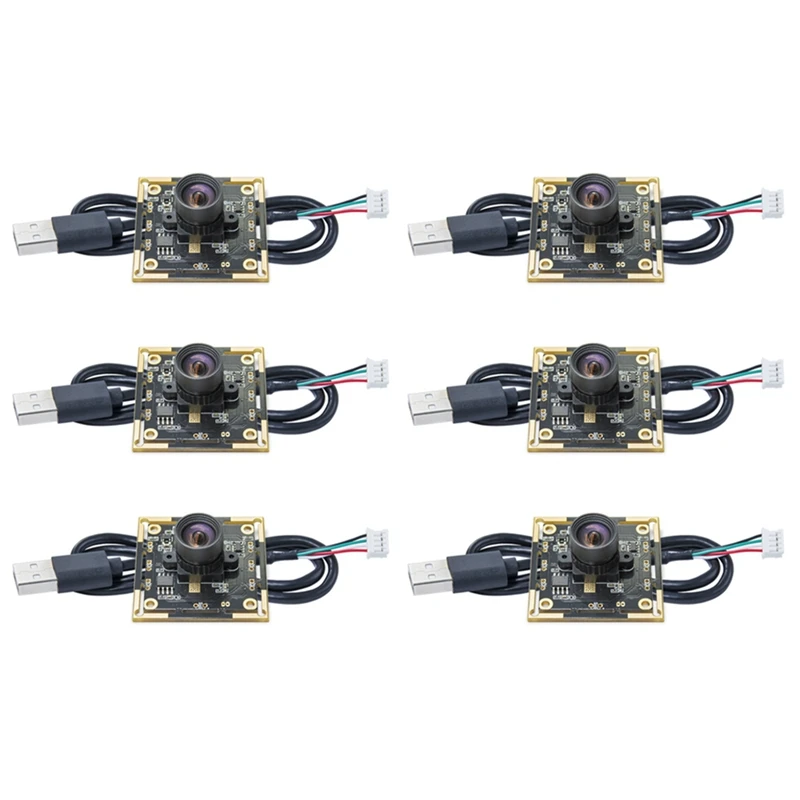 ABAC-6PCS OV9732 Camera Module 1MP 1280X720 30Fps USB Free Driver Manual Focus With 1 Meter Cable For Winxp/7/8/10