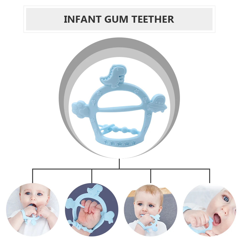 

Cute Cartoon Baby Teether Infant Teething Gum Relief Sensory Development Molars Pain Soothing Toddler Jaw Exercise Gift For