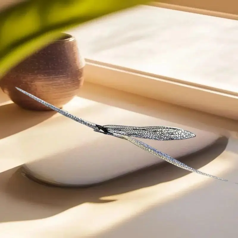 لغز معدني ثلاثي الأبعاد بتجميع صغير إبداعي يمكنك صنعه بنفسك - نموذج اليعسوب الملون من سلسلة الحشرات للمراهقين 14+ هدية للبالغين #3