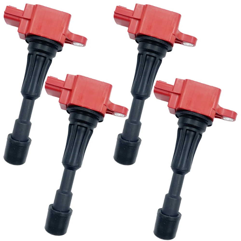 4PCS ARKAUOT HIGH ENERGY RED IGNITION COIL ZJ01-18-100 ZJ0118100 AIC-4051 AIC4051 ZJ0118100A ZJ01-18-100A For Mazda 3 1.6