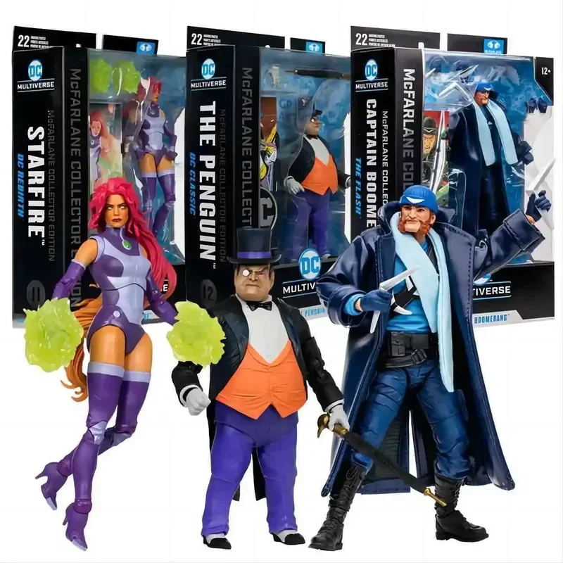 Wholesale DC figure Collector Series Penguin Starfire rebirth Boomerang action figures movable joints toy