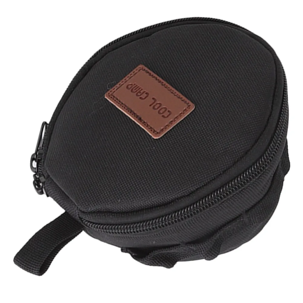 Oxford Fabric Camping Cookware Case Round Zippered Protective Cover Compact Hard Shell Style Carrying Case Picnic Storage