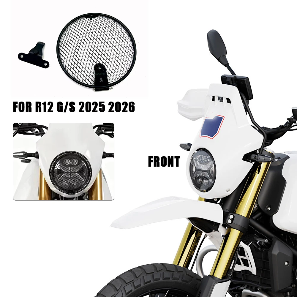 For BMW R12 G/S R 12GS R-12 G S 2025 2026 Motorcycle Headlight Protector Head Lights Grille Guard Cover
