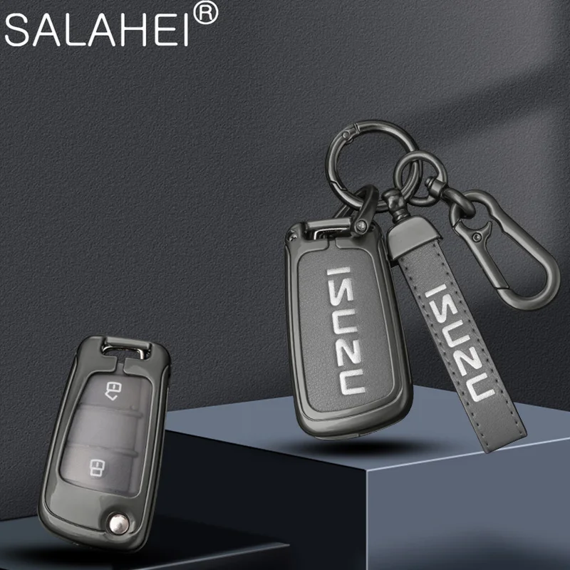 Автомобильный флип-брелок для ключа с дистанционным управлением, чехол для Jiangxi Isuzu Pickup DMAX Ruimai Mu-X Mu Ranger, защитный брелок, аксессуары
