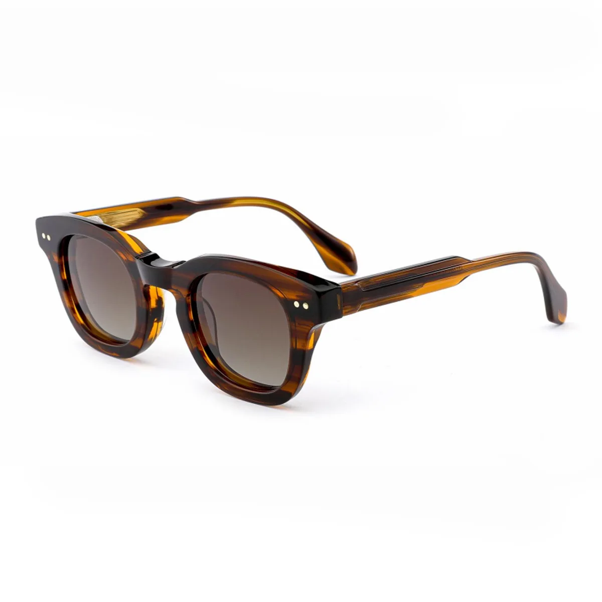

Acetate Simple Round Men Polarized Sunglasses Small Frame High-Quality Frame Sun Glasses Women Party Travel Outdoor Glasses